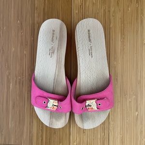 Women's Dr. Scholl's x Kate Spade Originally Sandal SIZE 8 Watermelon Suede